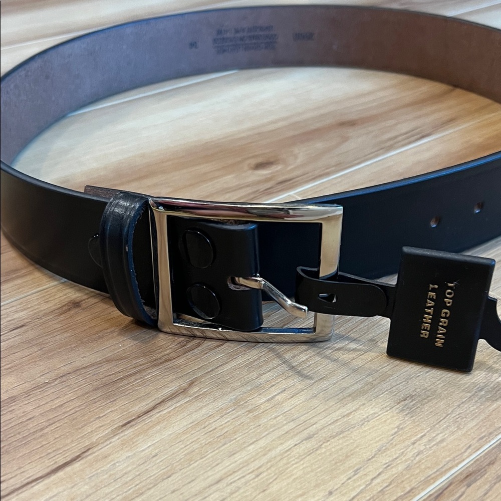 Men's Black Leather Belt